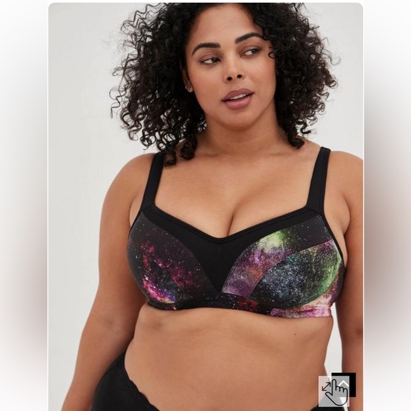 Mid Impact Underwire Print Active Sports Bra - Picture 1 of 5